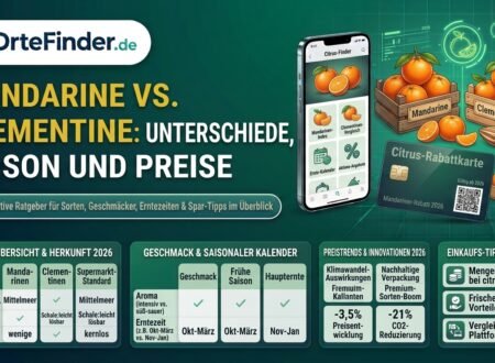Mandarine vs. Clementine: Unterschiede, Saison & Preise
