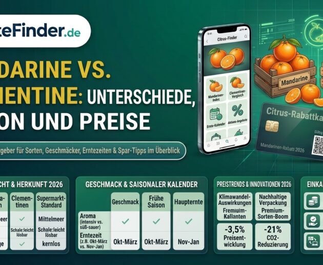Mandarine vs. Clementine: Unterschiede, Saison & Preise