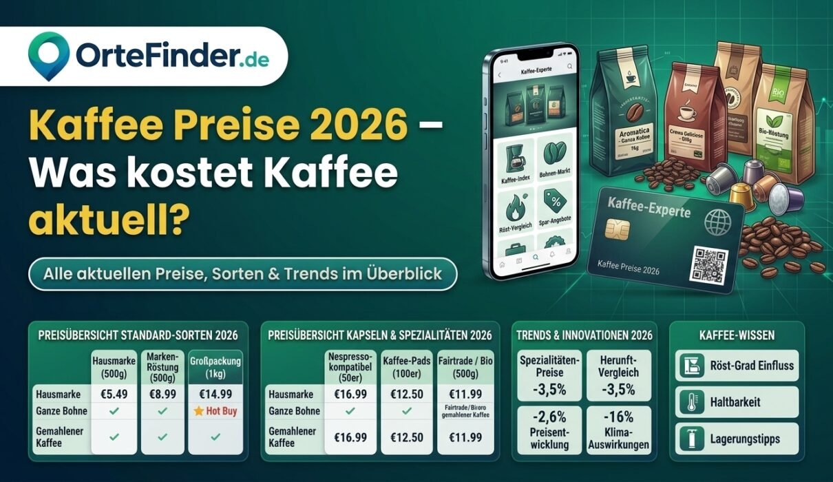 Kaffee Preise 2026 – Aktuelle Preise und Angebote